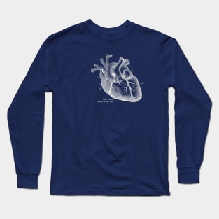 One heart, tilted to the left Long Sleeve T-Shirt